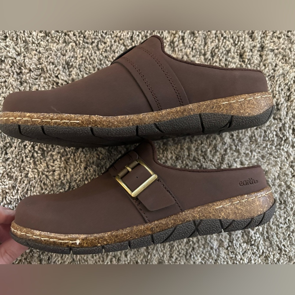 Earth Women’s Slip On Clog Shoes Brown Size 6M - Picture 3 of 7
